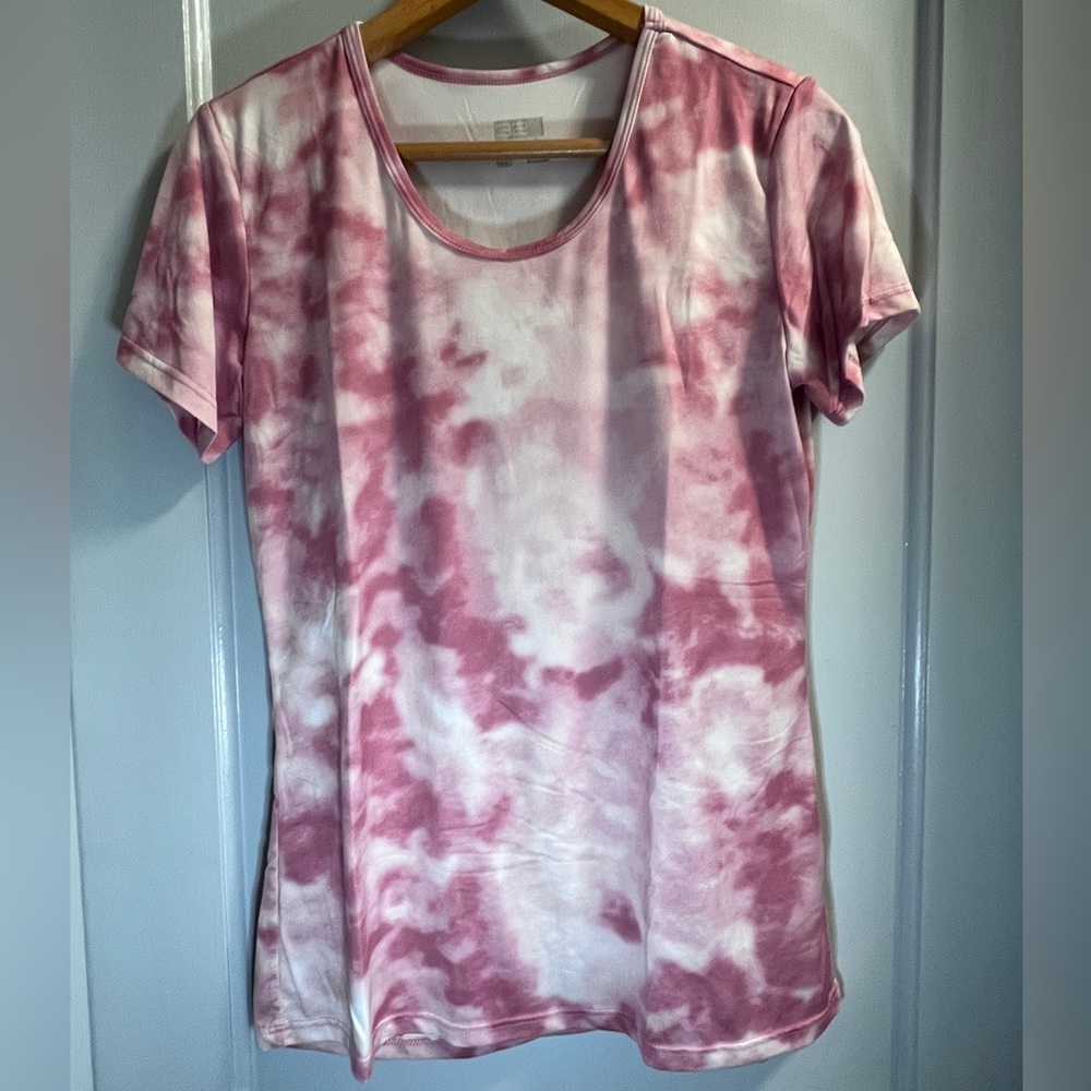 32 Degrees Cool Pink Tie-Dye Performance Tee | Size M